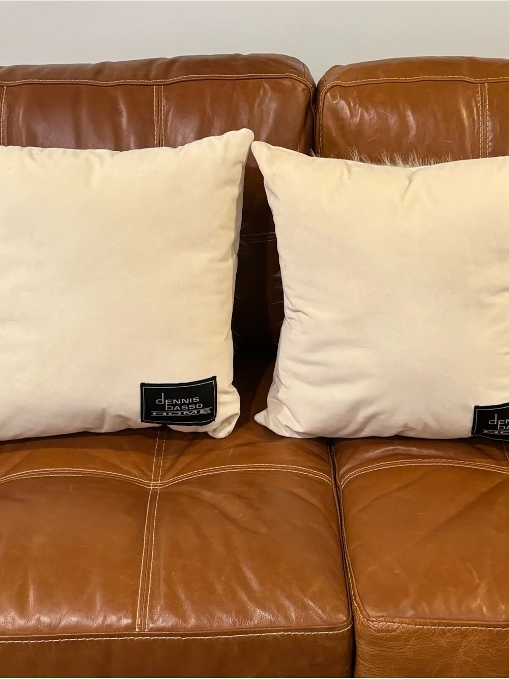 Dennis Basso Set of 2 Faux Fur Pillows NWOT
